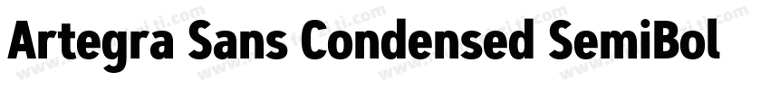 Artegra Sans Condensed SemiBold字体转换
